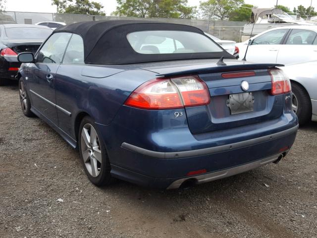 YS3FH71U266007270 - 2006 SAAB 9-3 AERO BLUE photo 3