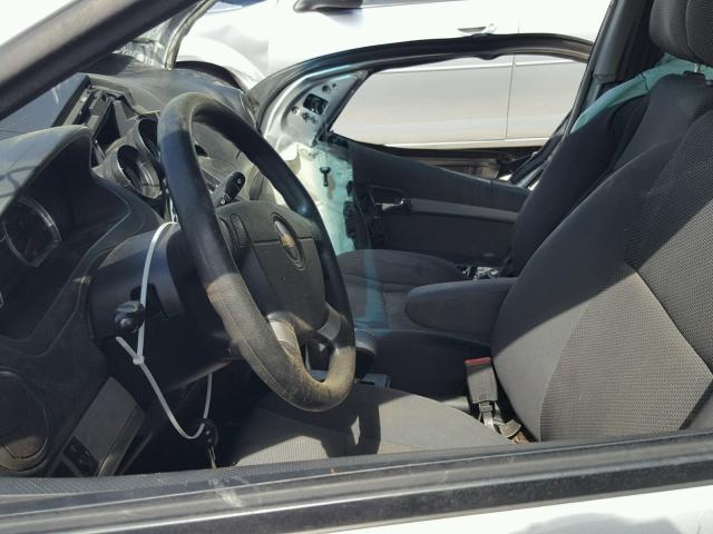 KL1TD56618B278729 - 2008 CHEVROLET AVEO BASE Argent photo 5