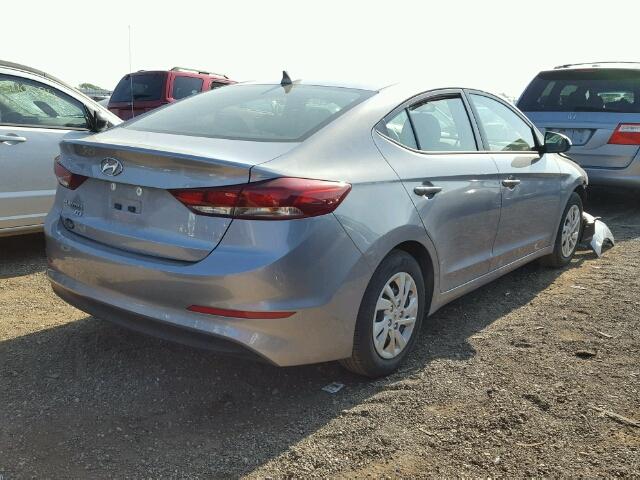 5NPD74LF4HH037376 - 2017 HYUNDAI ELANTRA SE SILVER photo 4