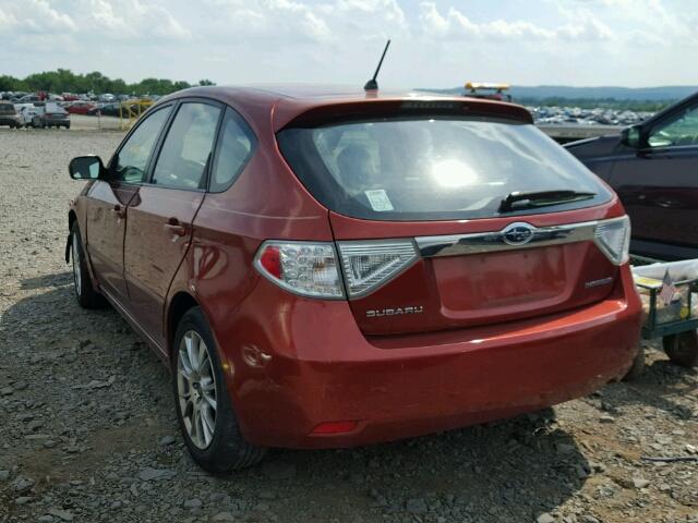 JF1GH61689H818688 - 2009 SUBARU IMPREZA 2. RED photo 3