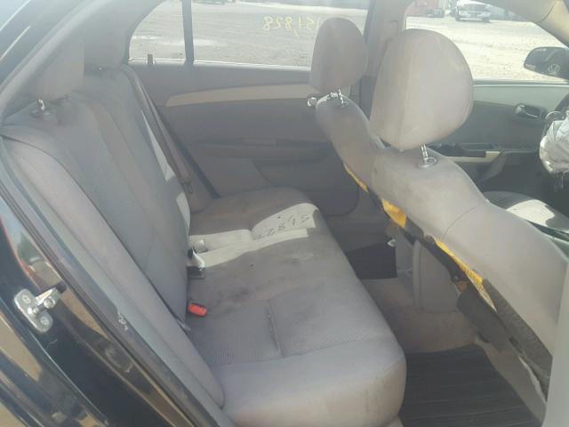 1G1ZB5E1XBF290594 - 2011 CHEVROLET MALIBU LS BLACK photo 6