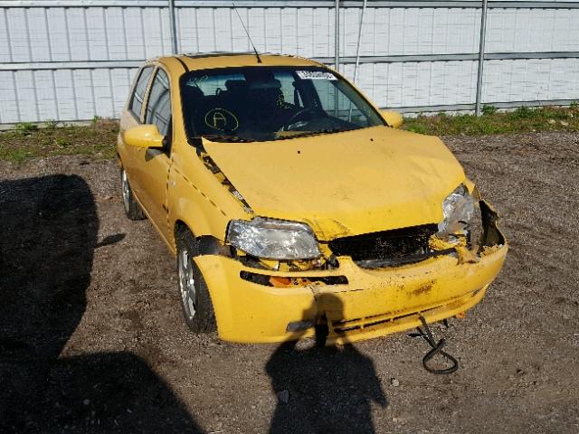 KL1TG656X8B193032 - 2008 CHEVROLET AVEO LT YELLOW photo 1