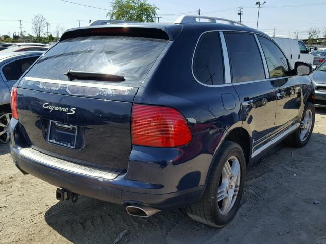 WP1AB29P96LA62223 - 2006 PORSCHE CAYENNE S BLUE photo 4