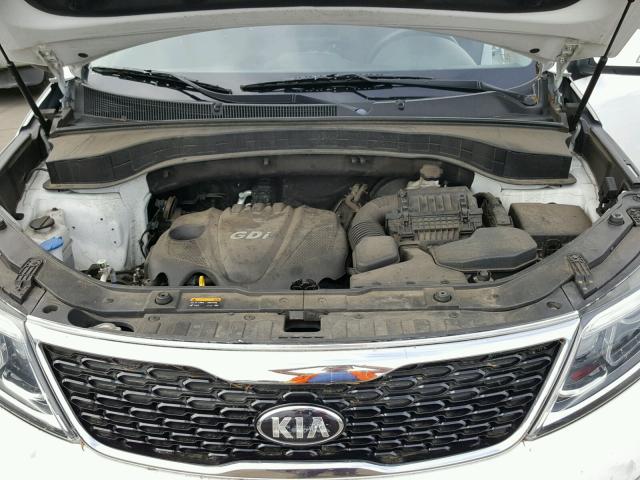 5XYKT3A66EG452881 - 2014 KIA SORENTO LX WHITE photo 7