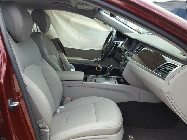 KMHGN4JE9HU168639 - 2017 GENESIS G80 BASE MAROON photo 5