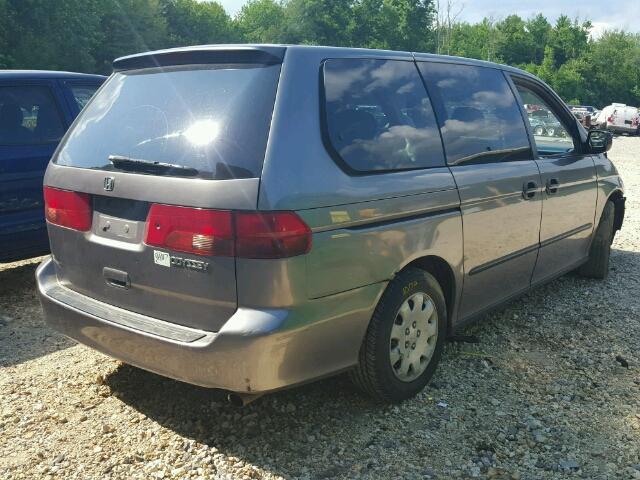 2HKRL1853YH607982 - 2000 HONDA ODYSSEY GRAY photo 4