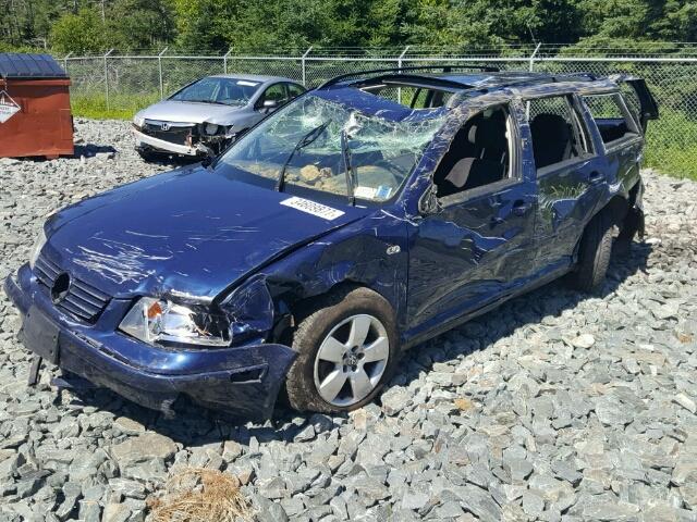 WVWSR21J15W032607 - 2005 VOLKSWAGEN JETTA GLS BLUE photo 2