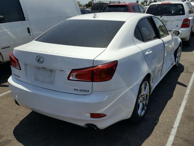 JTHBF5C26A5124987 - 2010 LEXUS IS 250 WHITE photo 4