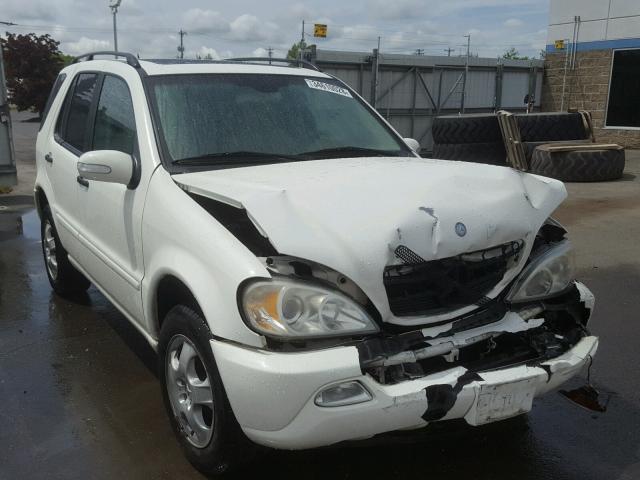 4JGAB57E23A452894 - 2003 MERCEDES-BENZ ML 350 WHITE photo 1