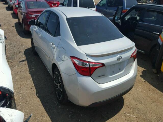 2T1BURHEXGC500104 - 2016 TOYOTA COROLLA L SILVER photo 3