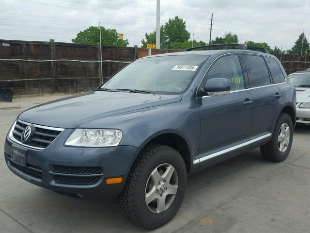 WVGBC77L94D068431 - 2004 VOLKSWAGEN TOUAREG 3. BLUE photo 2