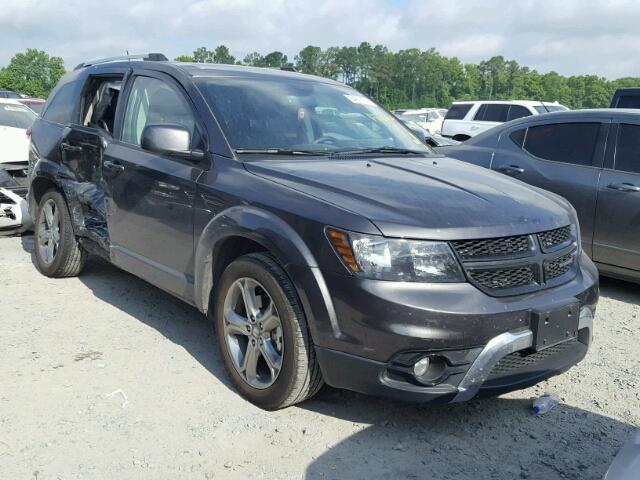 3C4PDCGB7HT604722 - 2017 DODGE JOURNEY CR GRAY photo 1