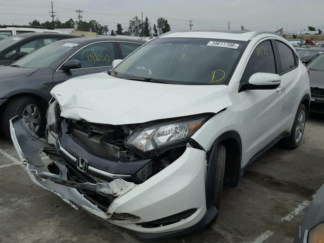 3CZRU5H74GM724186 - 2016 HONDA HR-V EXL WHITE photo 2