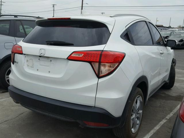 3CZRU5H74GM724186 - 2016 HONDA HR-V EXL WHITE photo 4