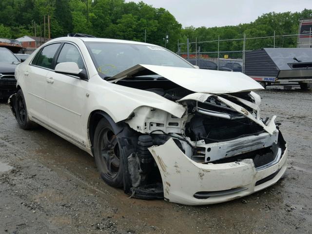 1G1ZH57B884260874 - 2008 CHEVROLET MALIBU 1LT WHITE photo 1