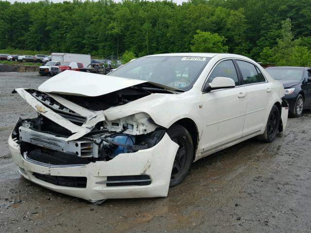 1G1ZH57B884260874 - 2008 CHEVROLET MALIBU 1LT WHITE photo 2