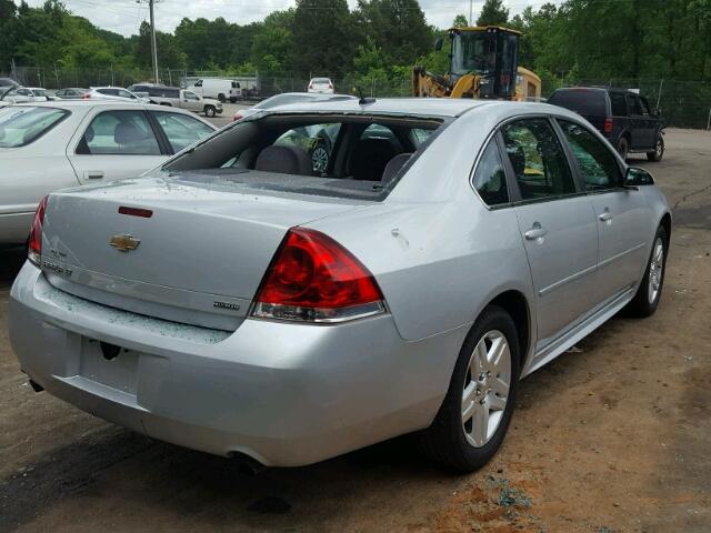 2G1WB5E38E1107158 - 2014 CHEVROLET IMPALA LIM SILVER photo 4