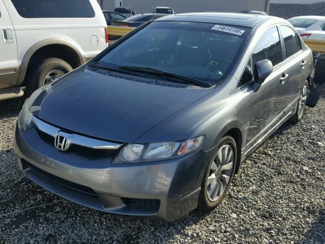 19XFA16989E022898 - 2009 HONDA CIVIC EXL გრაფიტი ფოტო 2