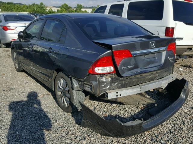 19XFA16989E022898 - 2009 HONDA CIVIC EXL გრაფიტი ფოტო 3