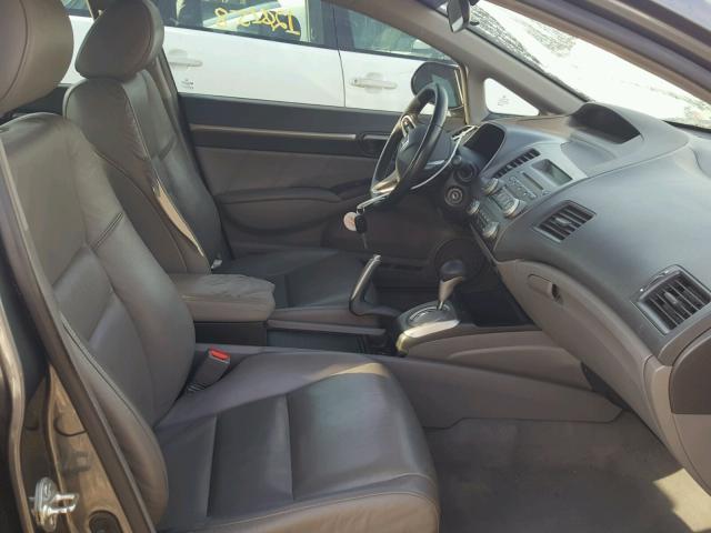 19XFA16989E022898 - 2009 HONDA CIVIC EXL გრაფიტი ფოტო 5