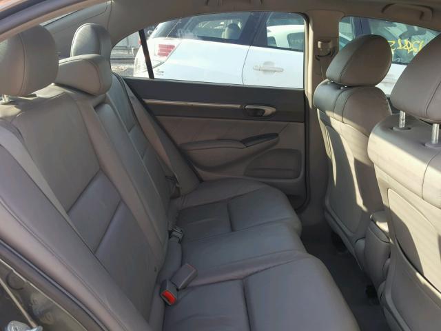 19XFA16989E022898 - 2009 HONDA CIVIC EXL გრაფიტი ფოტო 6