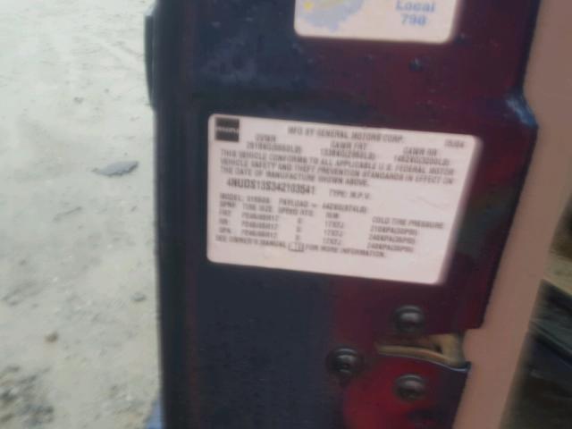 4NUDS13S342103541 - 2004 ISUZU ASCENDER S 蓝色 照片 10