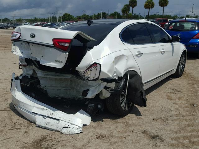 KNALN4D7XE5136866 - 2014 KIA CADENZA PR WHITE photo 4