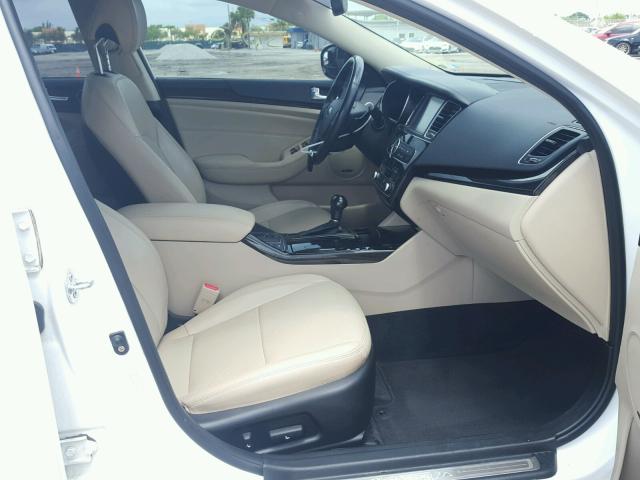 KNALN4D7XE5136866 - 2014 KIA CADENZA PR WHITE photo 5