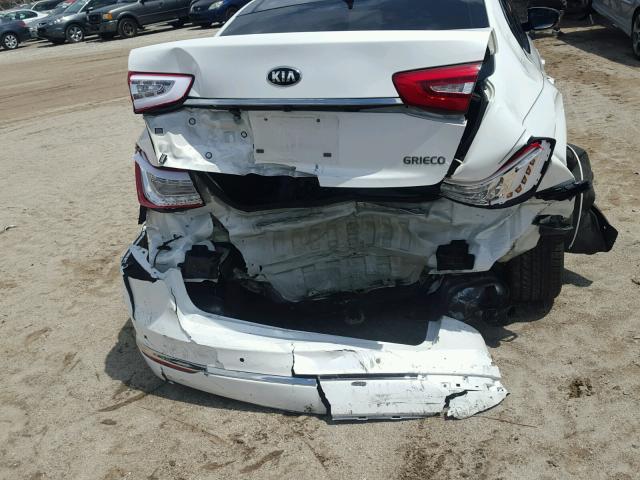 KNALN4D7XE5136866 - 2014 KIA CADENZA PR WHITE photo 9