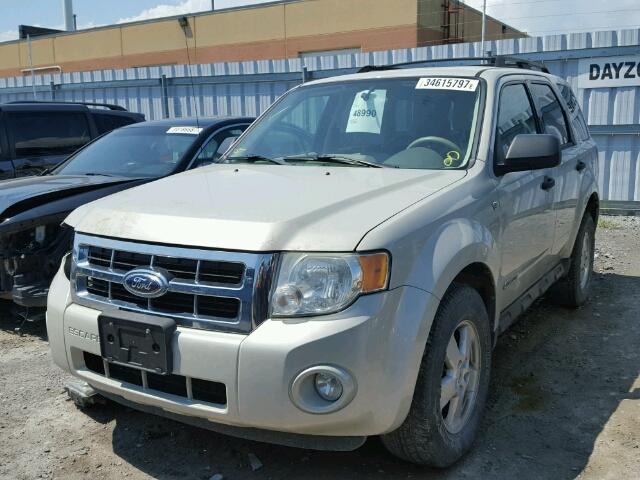 1FMCU03158KC12958 - 2008 FORD ESCAPE XLT BEIGE photo 2