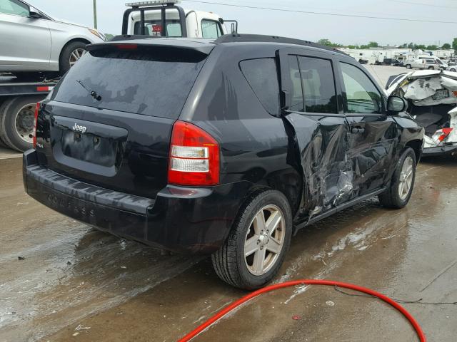 1J8FF47W47D583369 - 2007 JEEP COMPASS BLACK photo 4