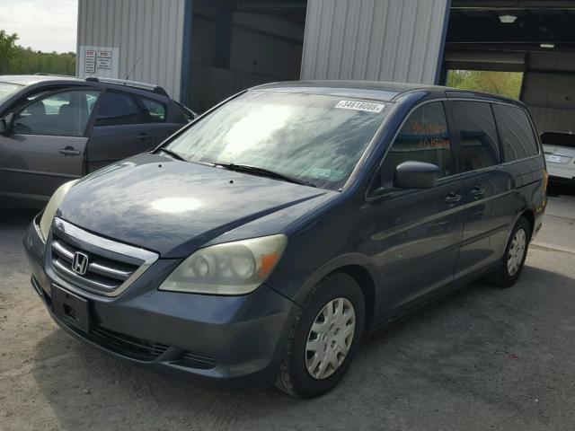 5FNRL38285B068125 - 2005 HONDA ODYSSEY LX GRAY photo 2