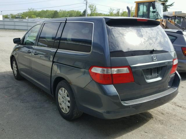 5FNRL38285B068125 - 2005 HONDA ODYSSEY LX GRAY photo 3