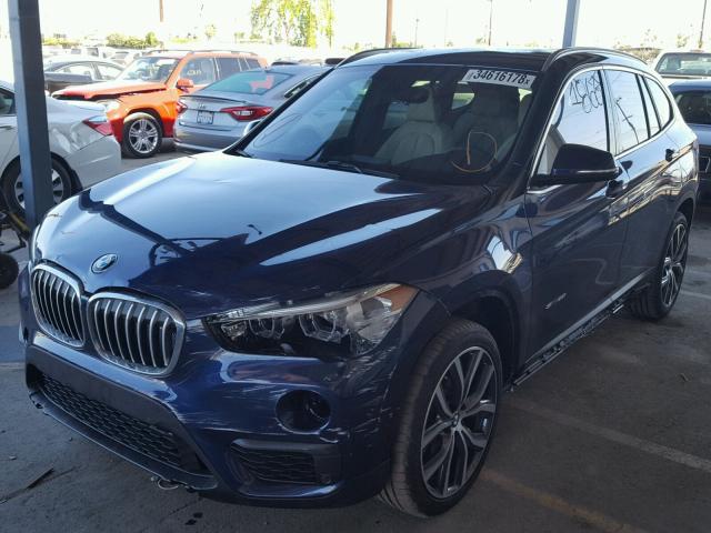 WBXHU7C35J5H40529 - 2018 BMW X1 SDRIVE2 BLUE photo 2