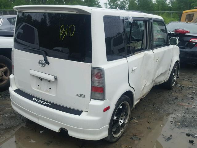 JTLKT324840146030 - 2004 TOYOTA SCION XB WHITE photo 4