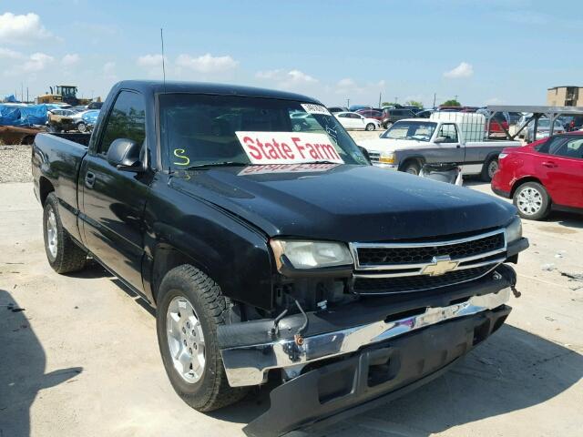 1GCEC14X07Z190656 - 2007 CHEVROLET SILVERADO BLACK photo 1