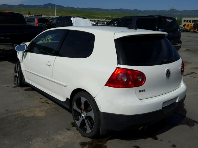 WVWEV71K26W075157 - 2006 VOLKSWAGEN NEW GTI WHITE photo 3