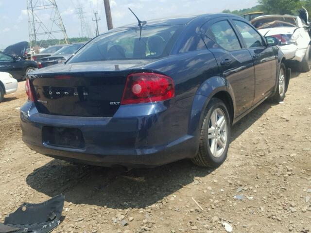 1C3CDZCBXDN626025 - 2013 DODGE AVENGER SX BLUE photo 4