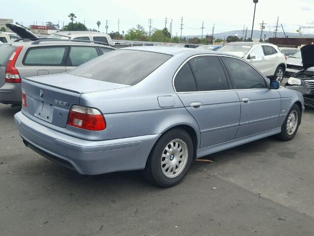 WBADT43452GY95670 - 2002 BMW 525 I AUTO BLUE photo 4