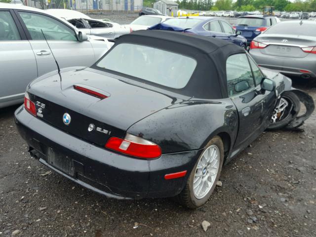 WBACN33441LK49168 - 2001 BMW Z3 2.5 BLACK photo 4