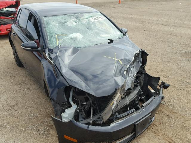 WVWDB7AJ1DW121568 - 2013 VOLKSWAGEN GOLF BLACK photo 1