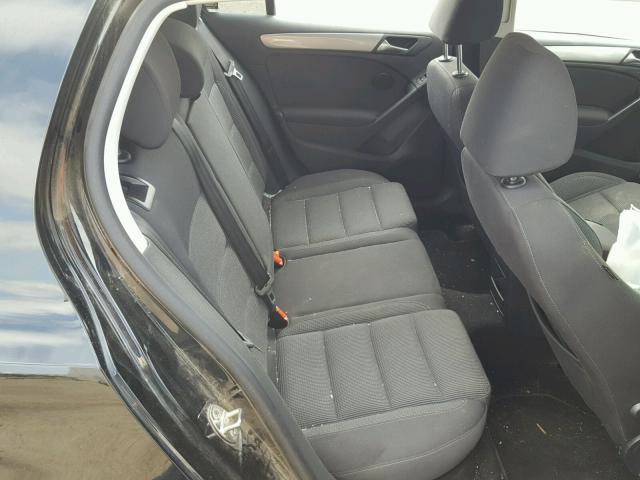 WVWDB7AJ1DW121568 - 2013 VOLKSWAGEN GOLF BLACK photo 6