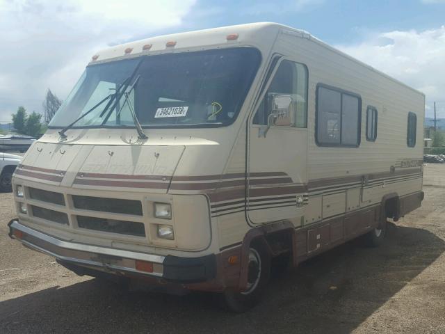 1GDJP37W0F3503168 - 1985 GMC MOTOR HOME BEIGE photo 2