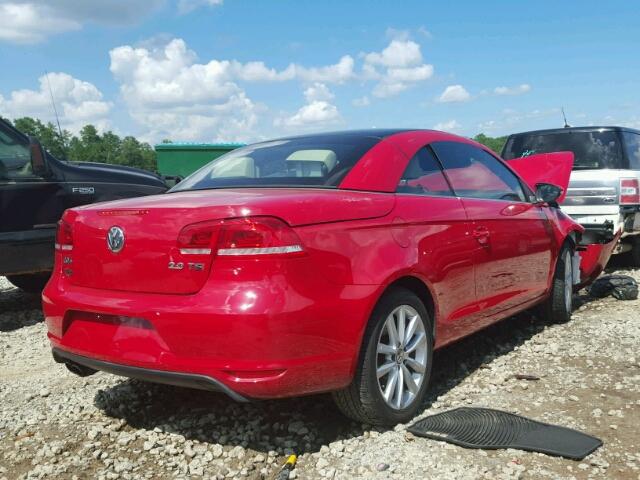 WVWBW8AH9DV008889 - 2013 VOLKSWAGEN EOS KOMFOR RED photo 4