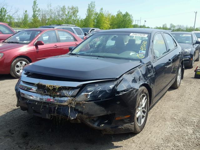 3FAHP0GAXAR269899 - 2010 FORD FUSION S BLACK photo 2