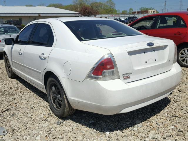 3FAHP06Z67R122057 - 2007 FORD FUSION S WHITE photo 3