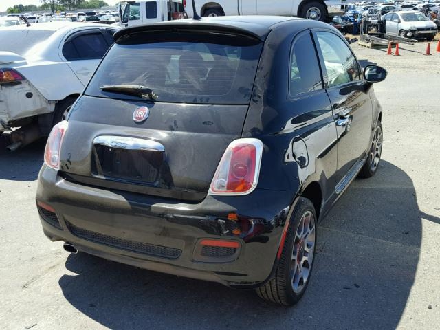 3C3CFFBR0FT501013 - 2015 FIAT 500 SPORT BLACK photo 4