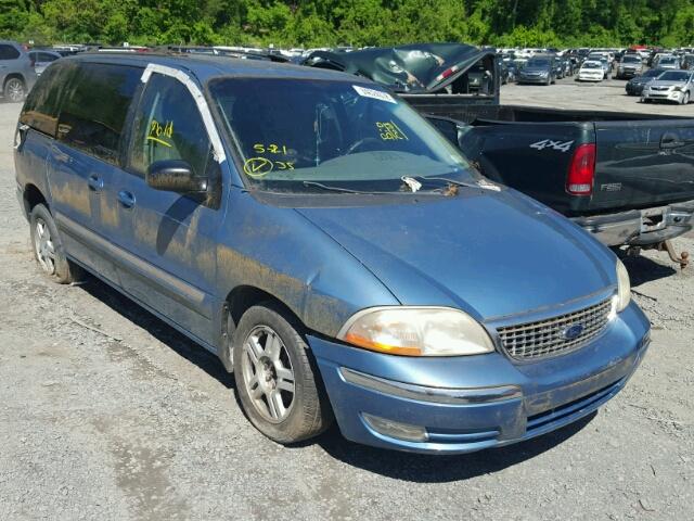 2FMZA52422BB32028 - 2002 FORD WINDSTAR S BLUE photo 1