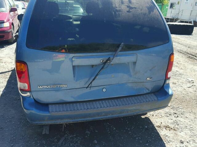 2FMZA52422BB32028 - 2002 FORD WINDSTAR S BLUE photo 9