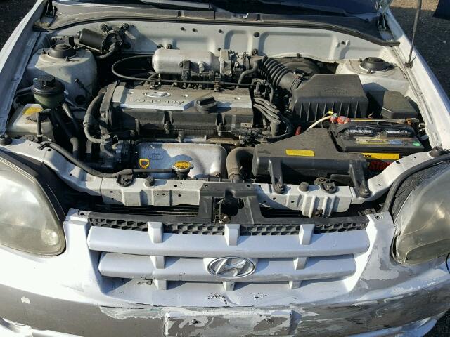 KMHCG45C93U429651 - 2003 HYUNDAI ACCENT GL SILVER photo 7